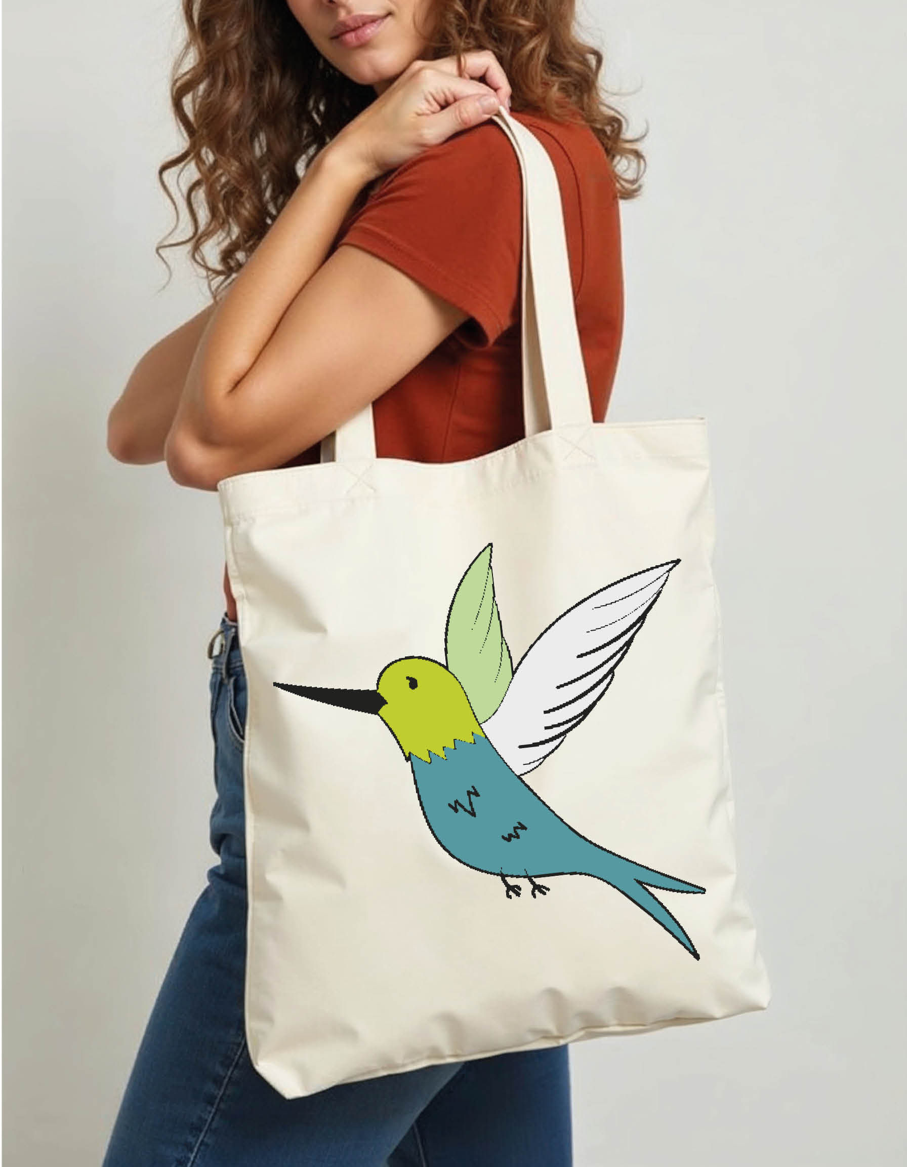Love Tote Printed Bag | Eco-Friendly Cotton Tote Shop Now
