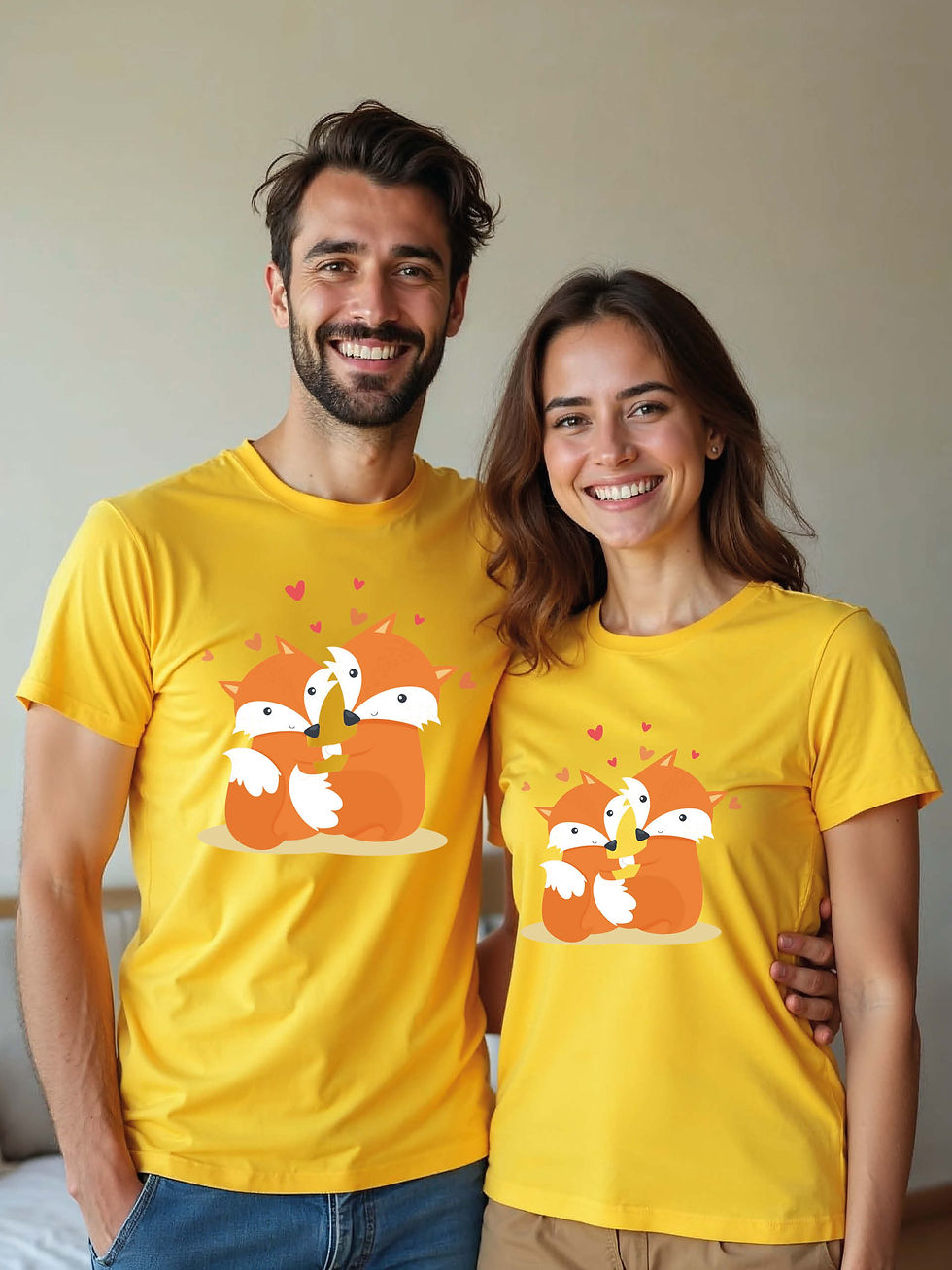 Thumbnail: Romantic Animal Couple Matching Tee Lovers Edition – Limited