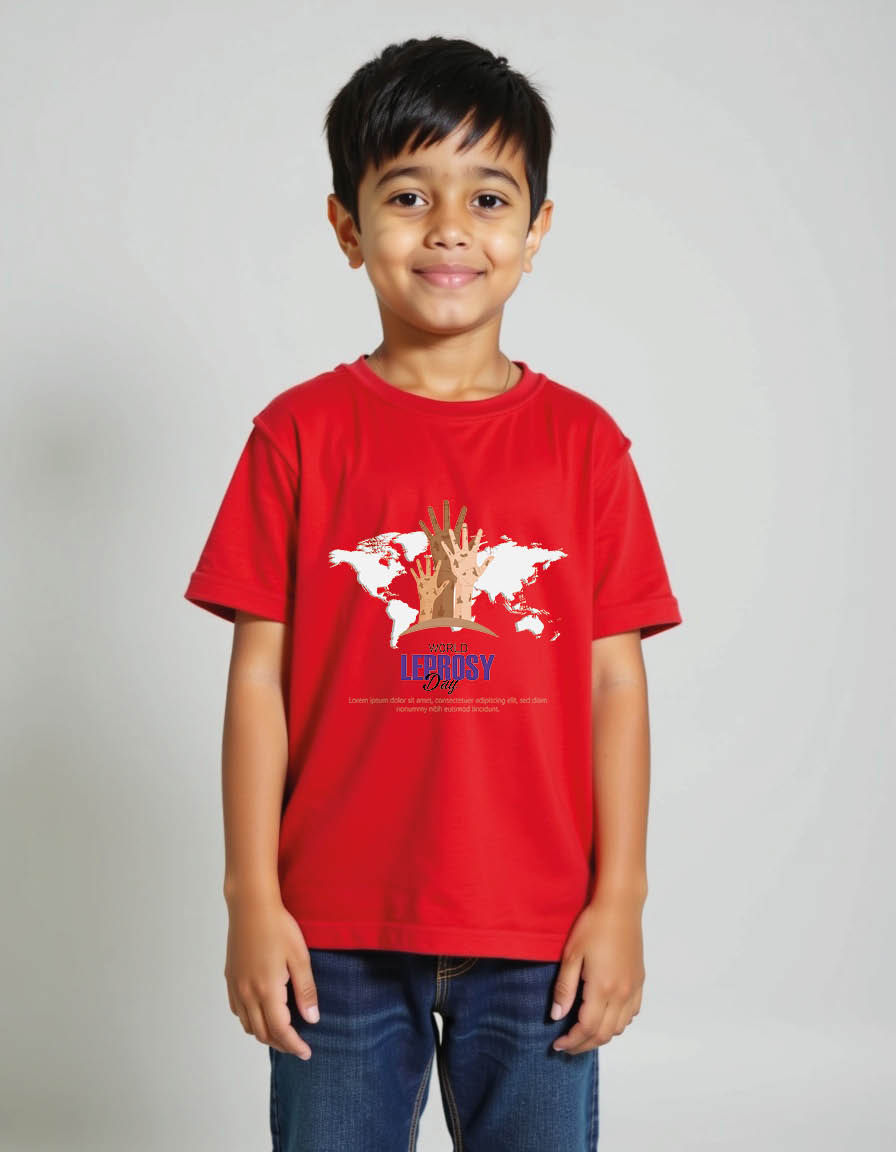 Thumbnail: World leprosy day Unisex printed graphic t shirt