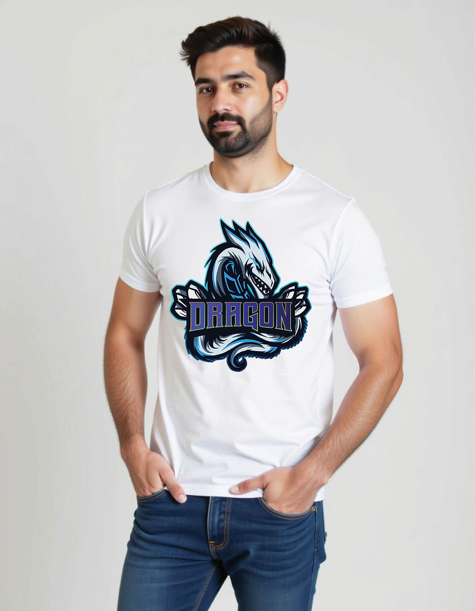 Thumbnail: e sport team logo mens printed graphic t shirt