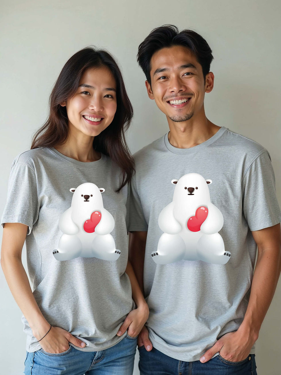 Stylish Animal Couple Matching Tee Lovers Edition – Shop Now