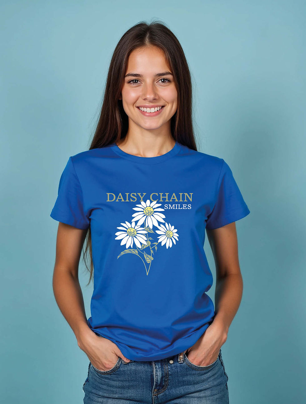 Thumbnail: daisy chain smiles Trendy Women’s printed graphic T-Shirt best price