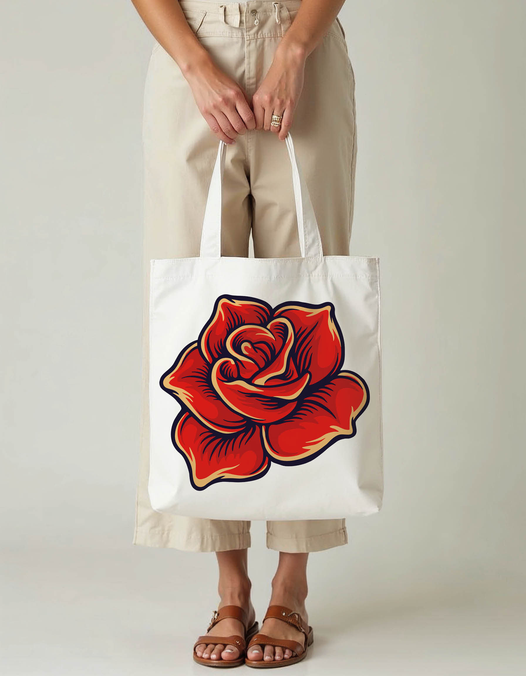 Retro Tote Printed Bag – Fashionable Daily Use Tote Buy Now