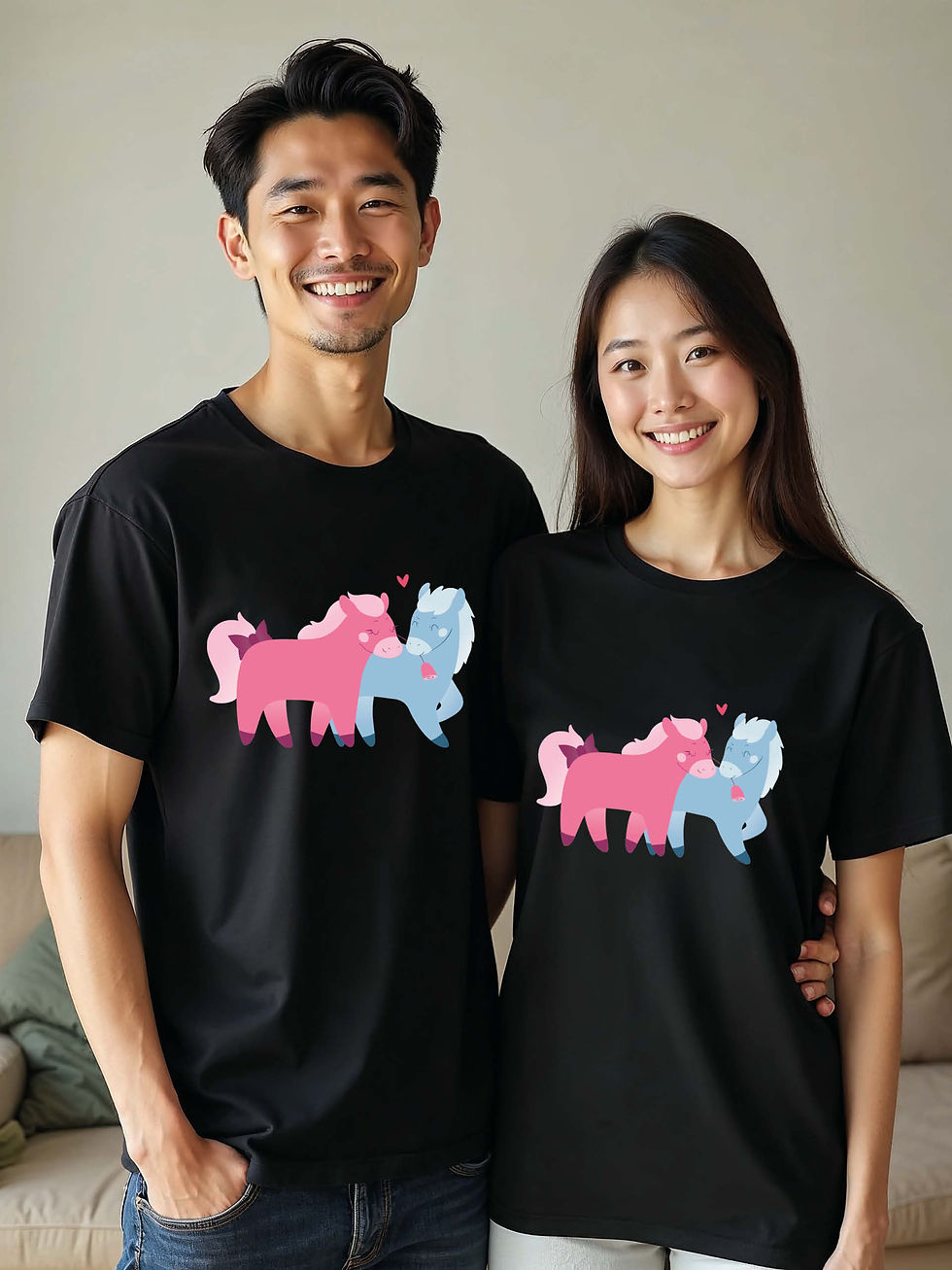 Thumbnail: Cute Animal Couple Matching Tee Lovers Edition – Sale