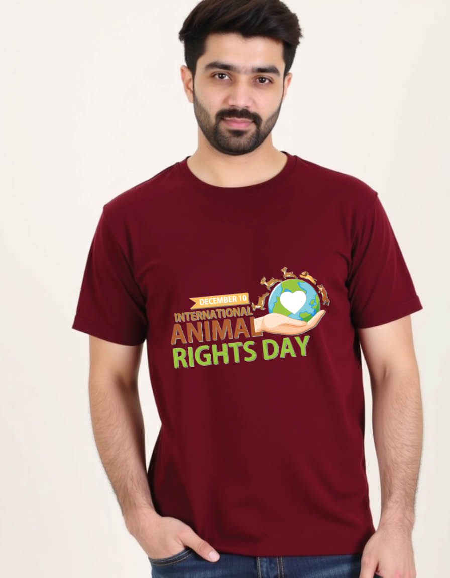 Thumbnail: International animal rights day Unisex printed graphic t shirt