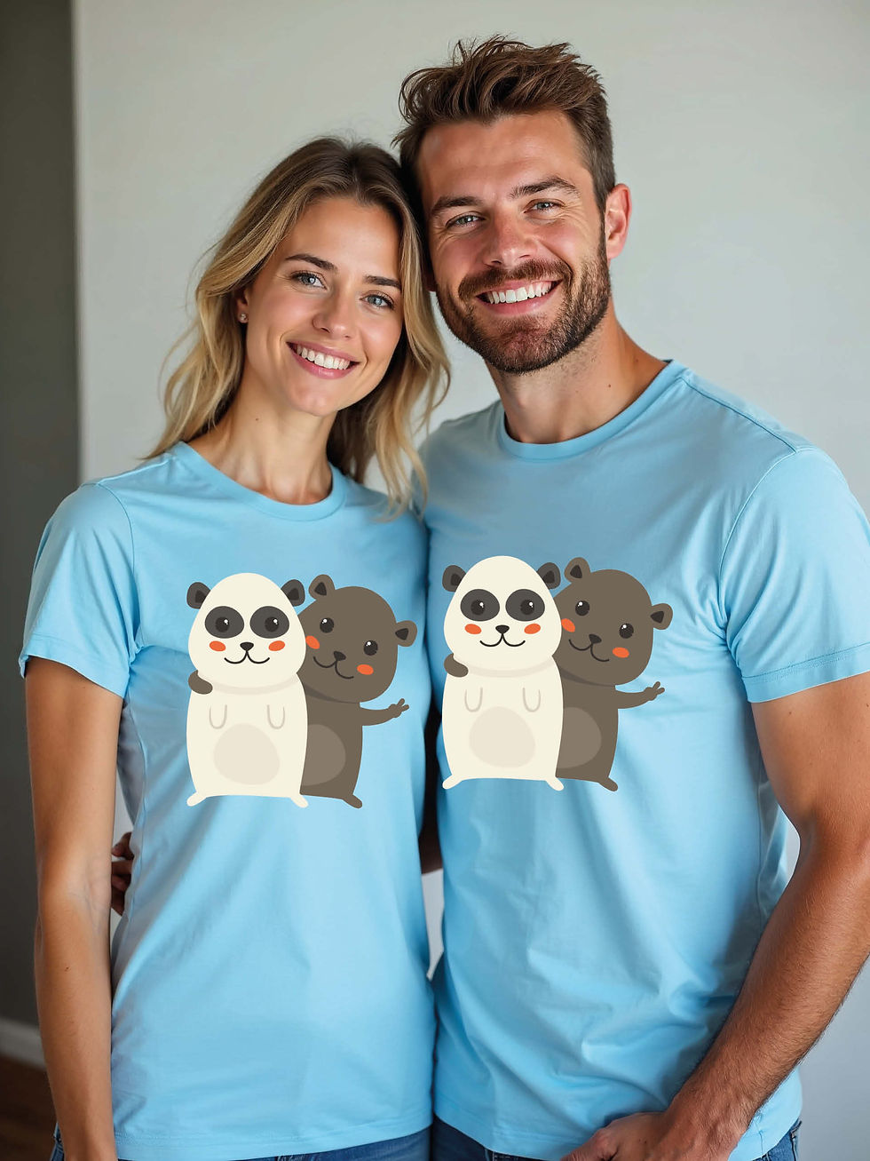 Thumbnail: Anniversary Animal Couple T-Shirt Lovers Edition – Low Price