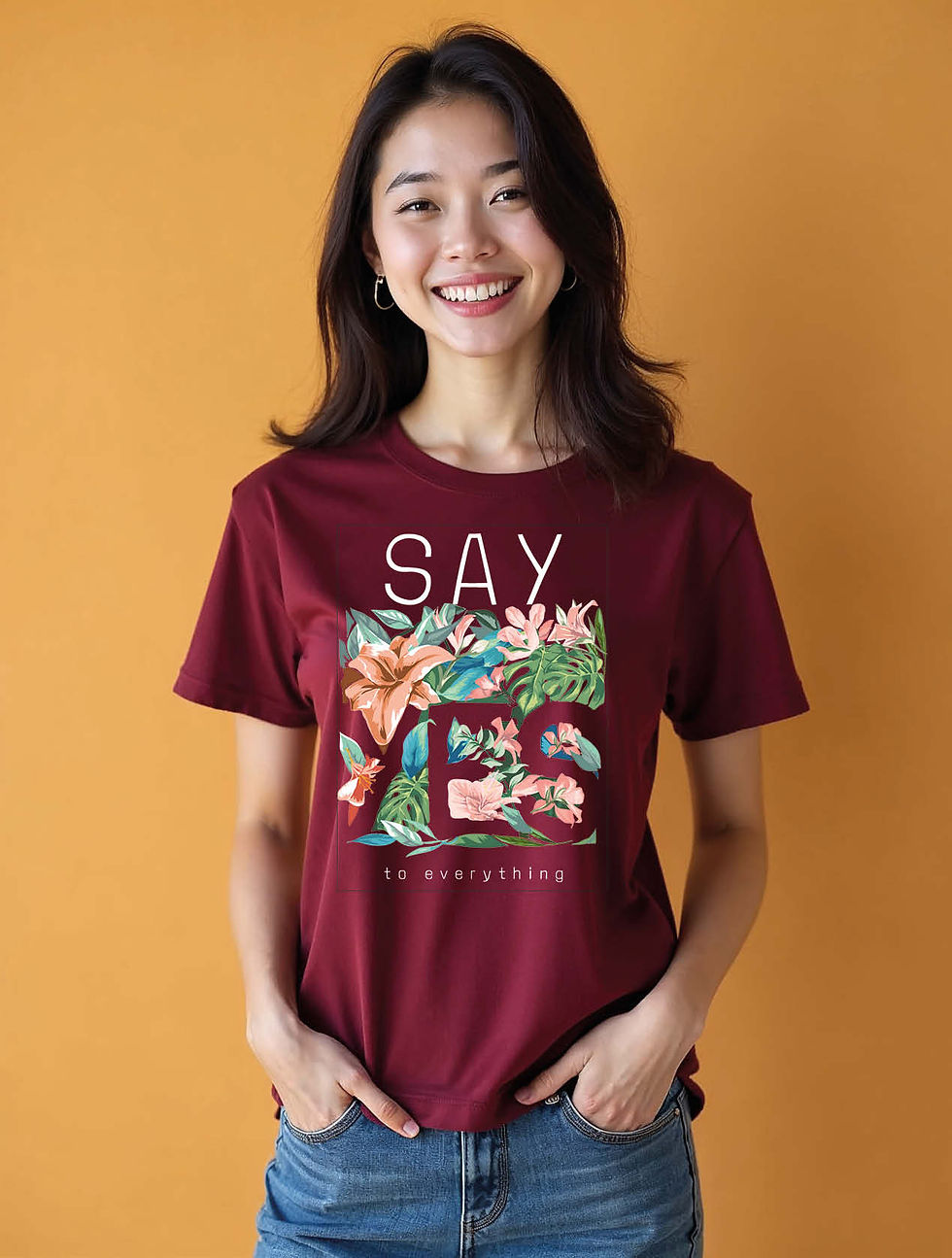 Thumbnail: say to everything Stylish Women’s Printed Graphic Streetwear T-Shirt – Buy Now