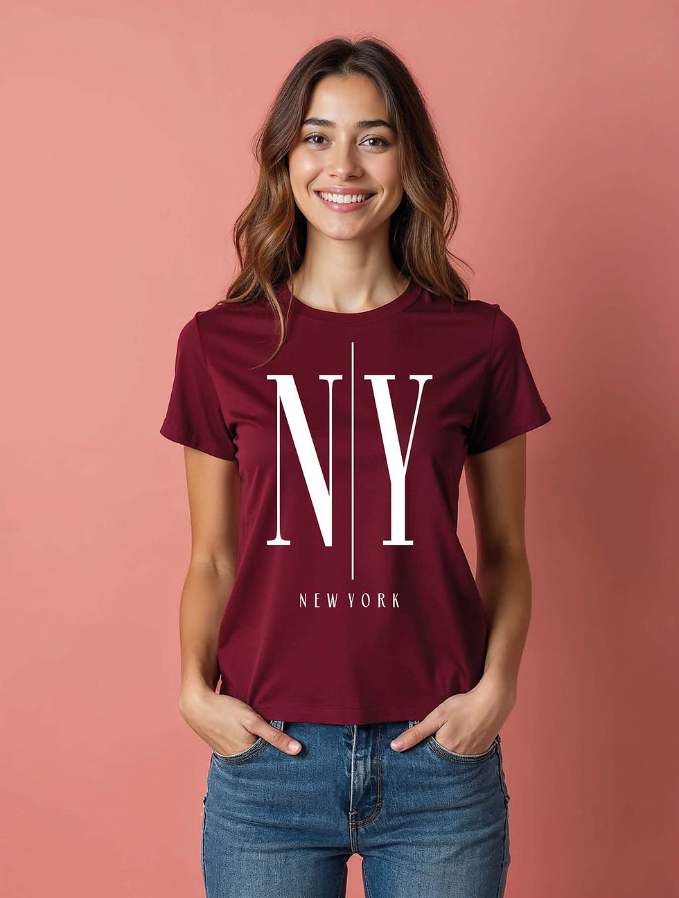 Thumbnail: ny new york Modern Women’s Printed Graphic Streetwear T-Shirt – Shop Now