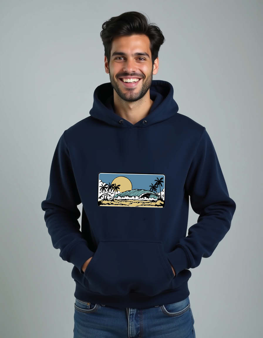 Thumbnail: Desert Oasis Landscape Unisex Graphic Printed Hoodies for mens & womens