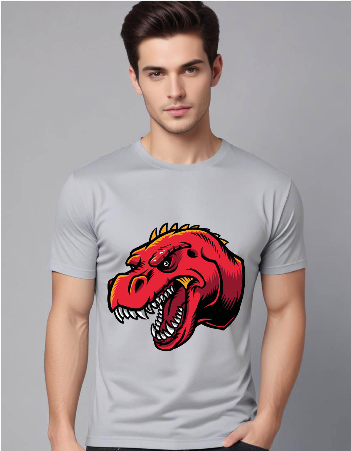 dinosaur mens printed graphic t shirt