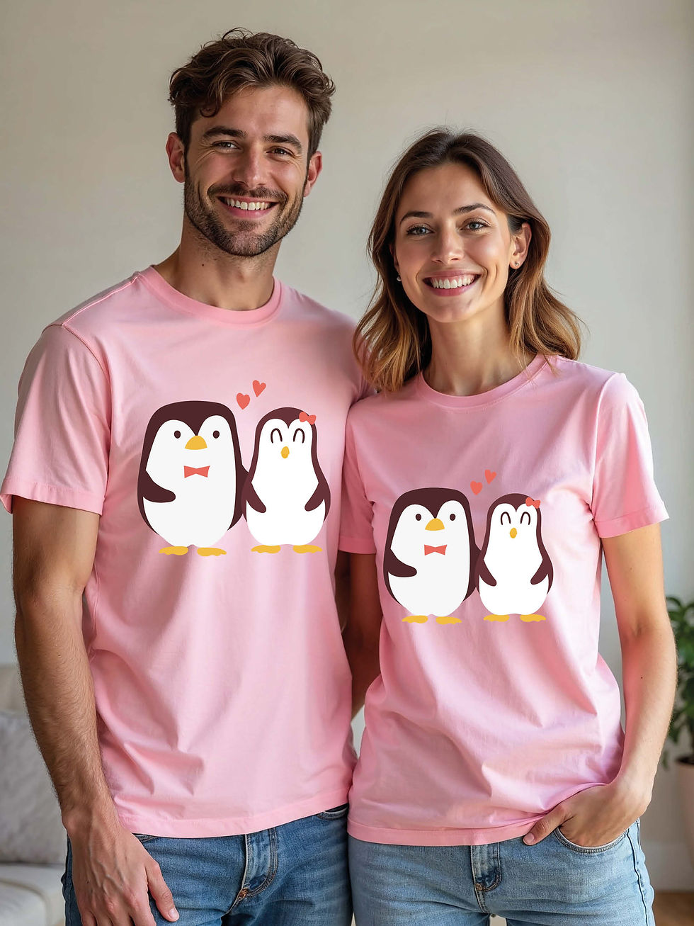 Thumbnail: Romantic Animal Couple Matching Tee Lovers Edition – Sale