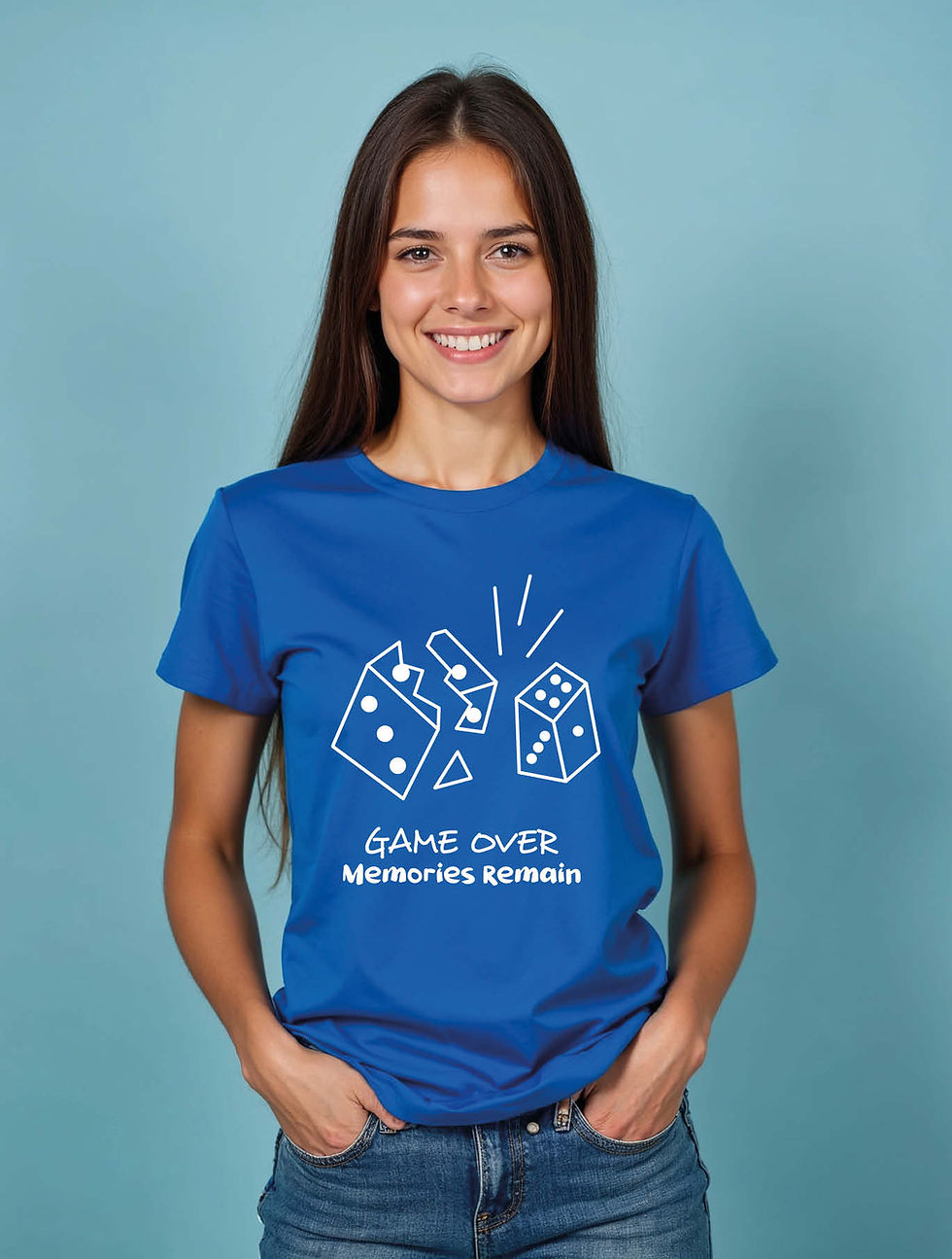 Thumbnail: game over memories remain Casual Women’s Printed Graphic Streetwear T-Shirt