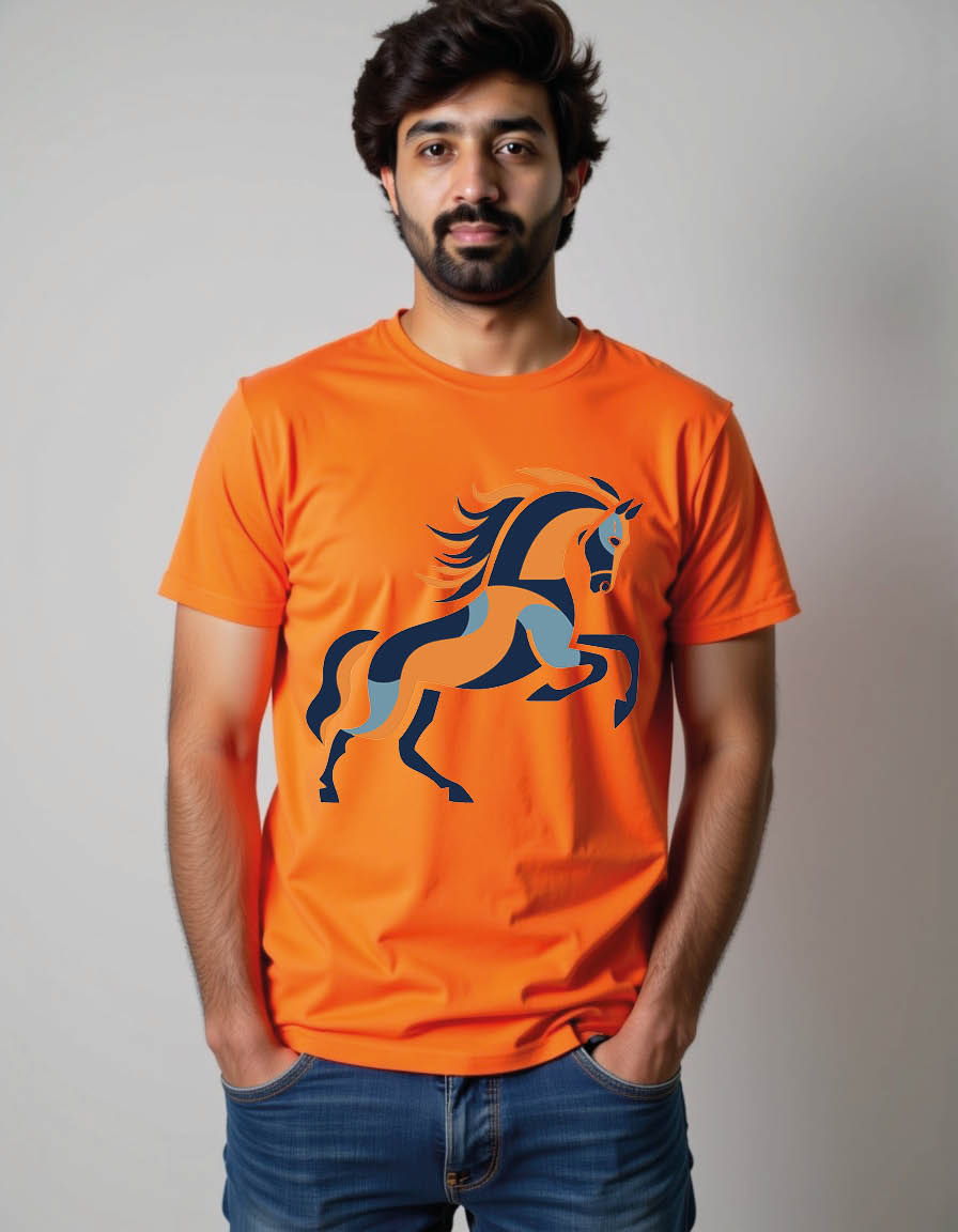 Thumbnail: horse pop art mens printed graphic t shirt