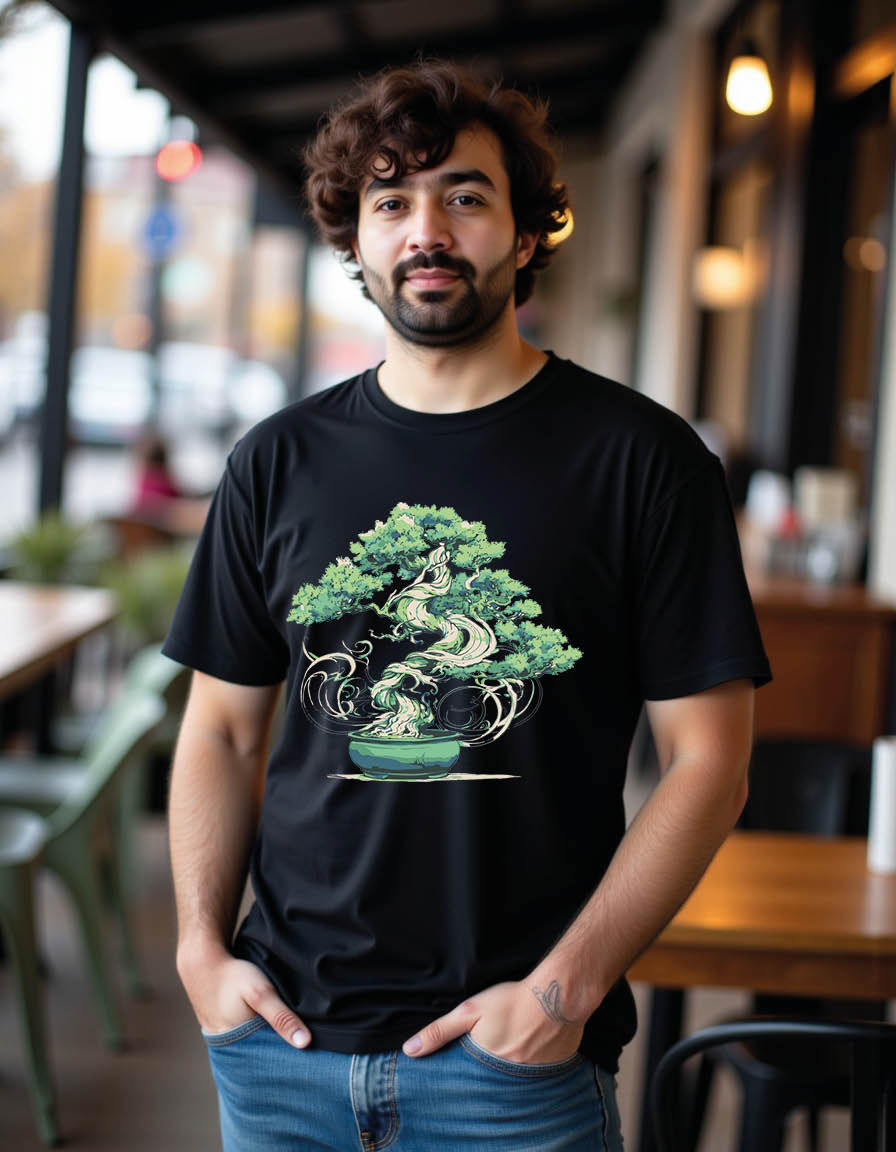 Thumbnail: beautiful bonsai mens printed graphic t shirt