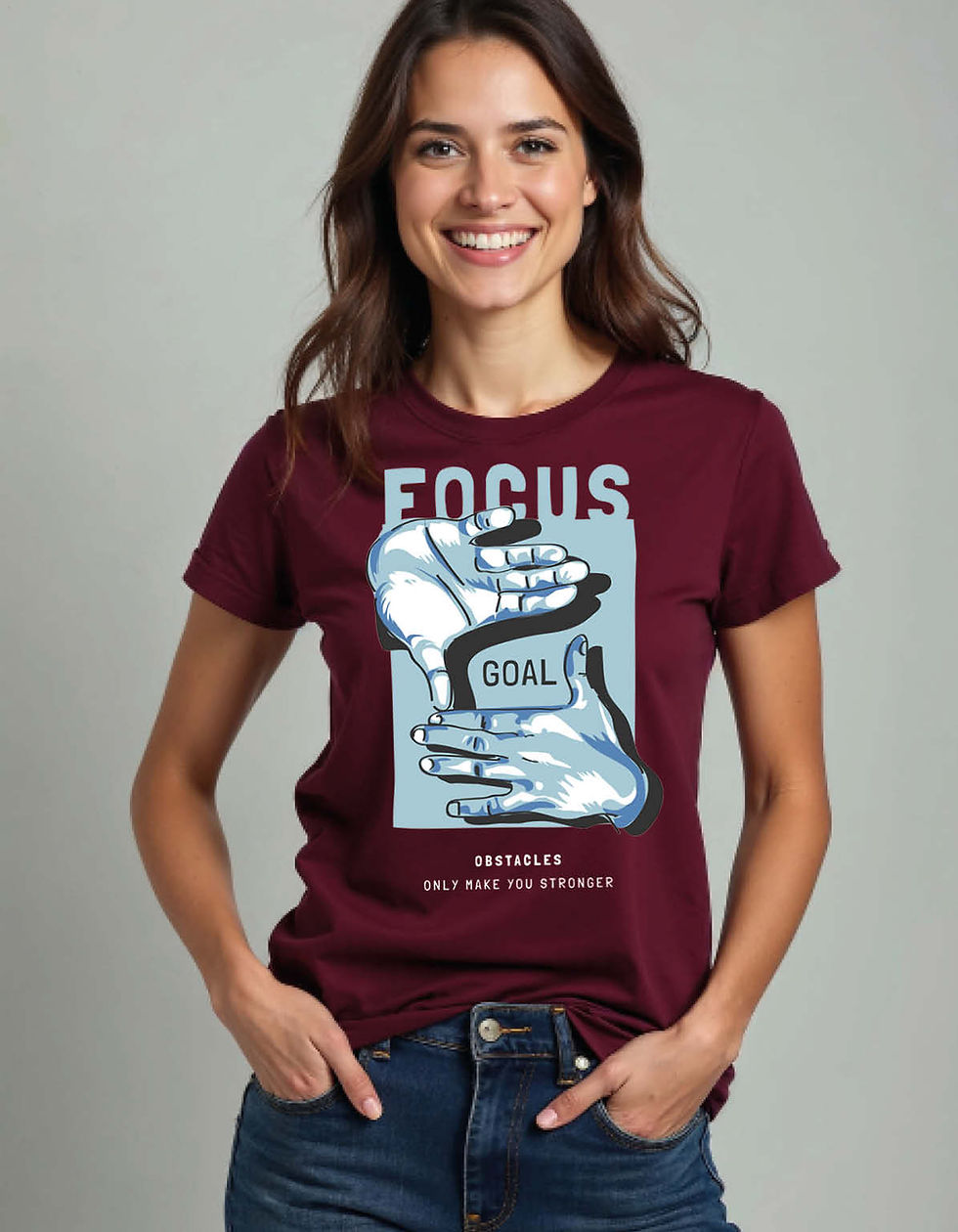 Focus On Goals Printed T-Shirt for All age