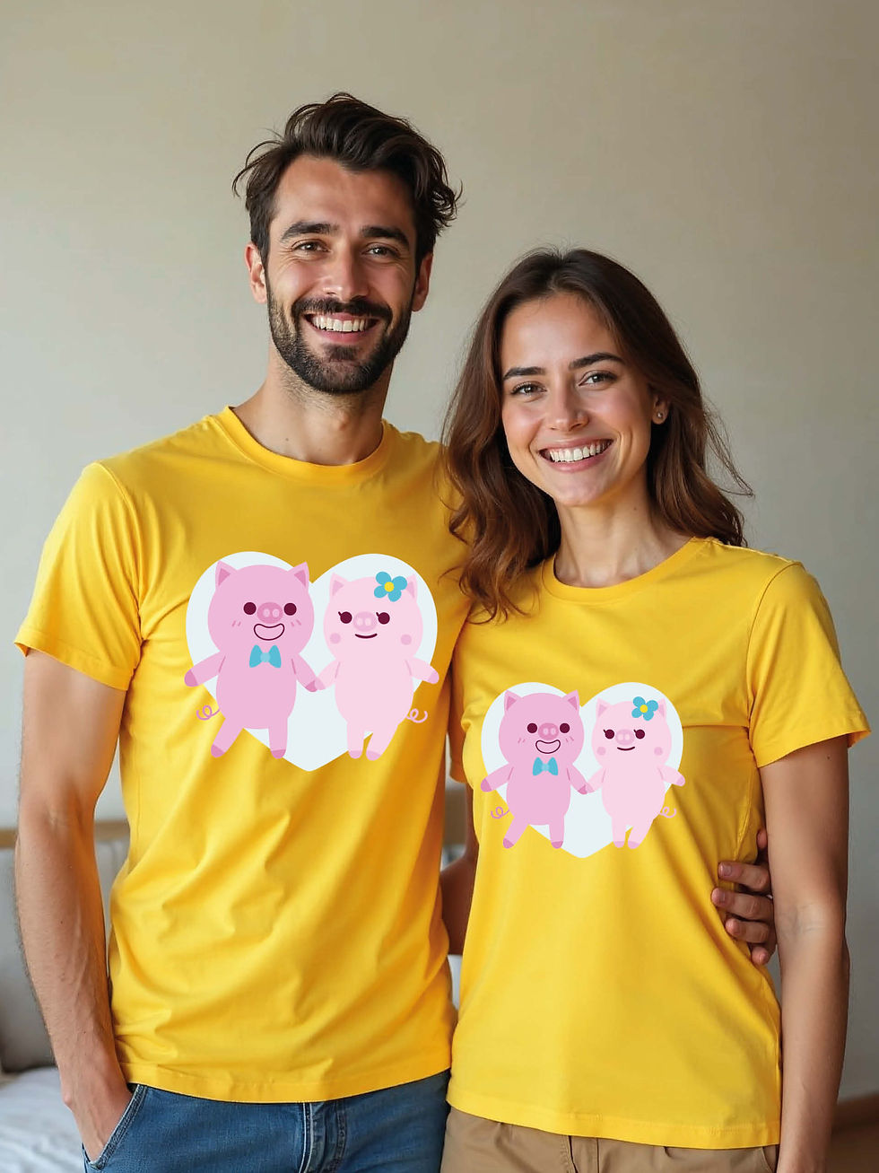 Thumbnail: Matching Outfit Animal Couple T-Shirt Lovers Edition – Low Price