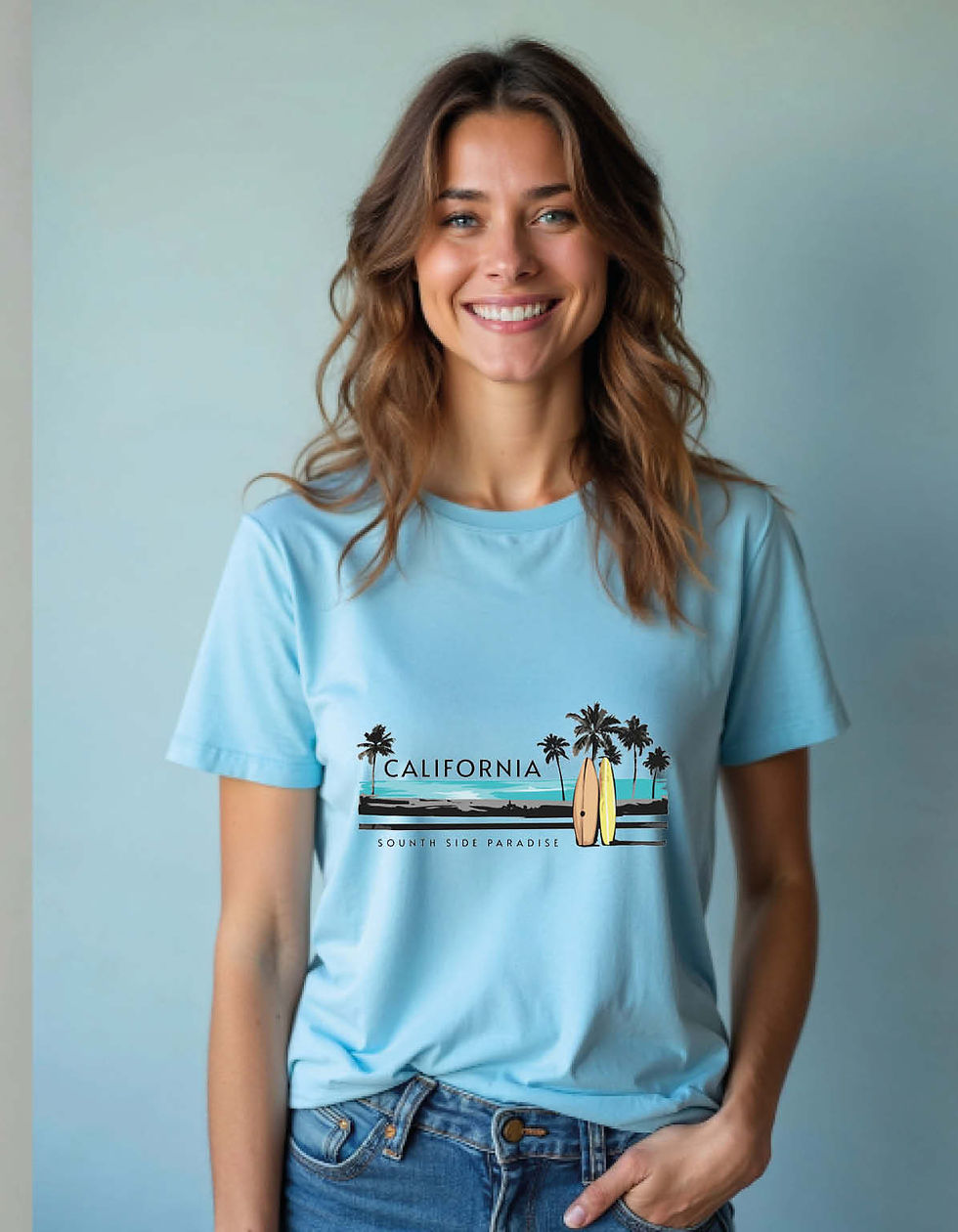 Thumbnail: California Printed T-Shirt for All age