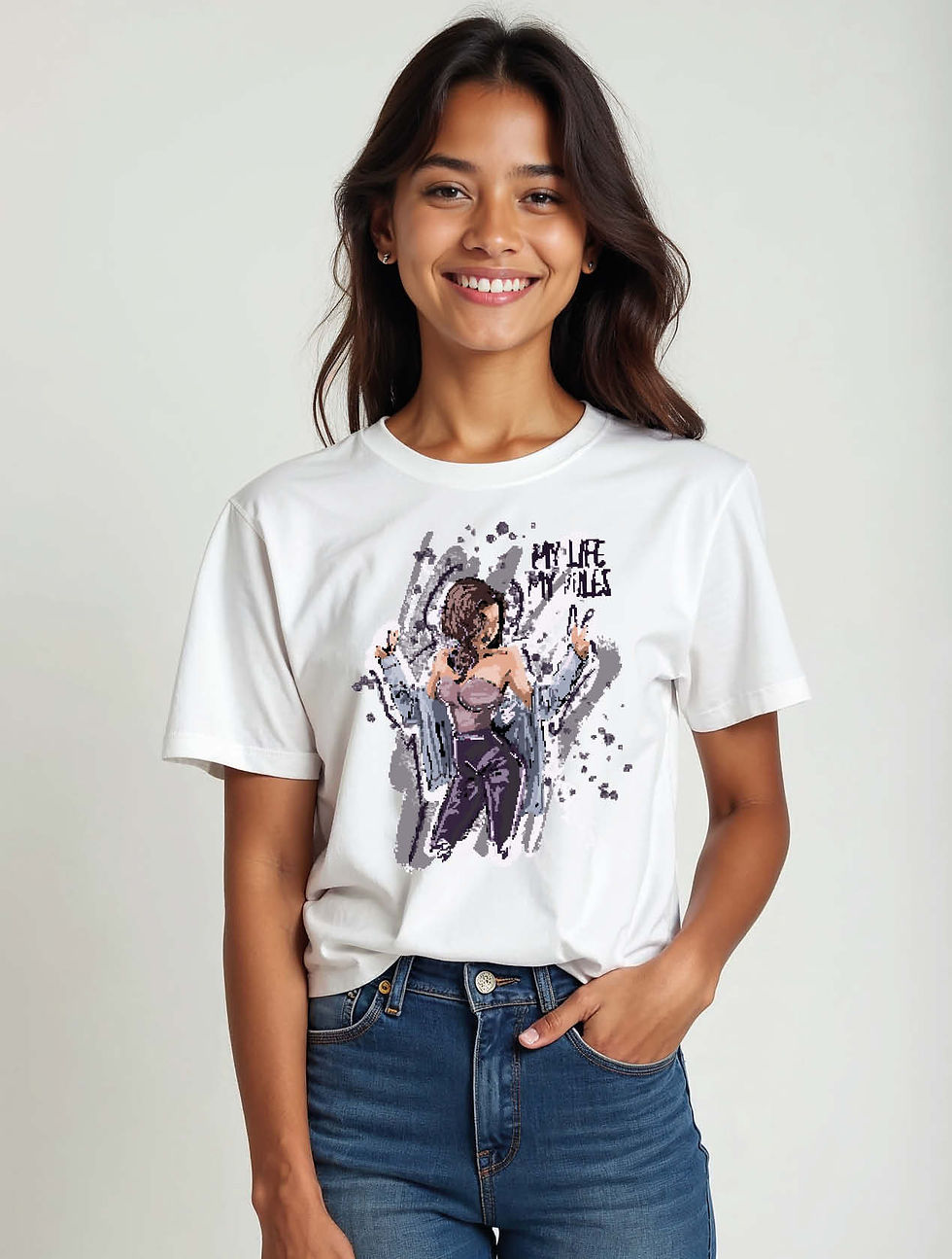 Thumbnail: Night Out GlamourCasual Women’s Printed Graphic Streetwear T-Shirt – Buy Now