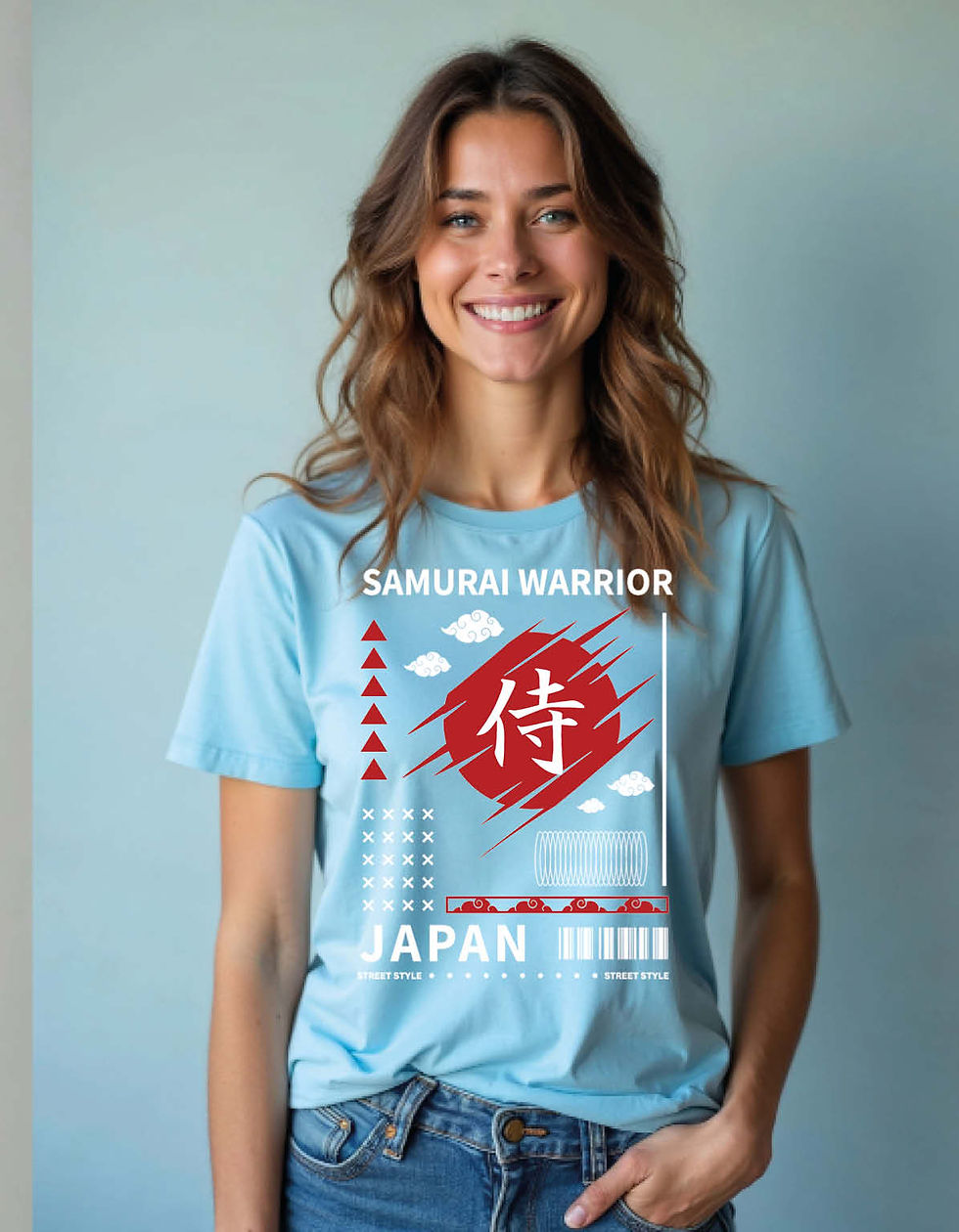 Thumbnail: samurai warrior japan printed T-Shirt for All ages