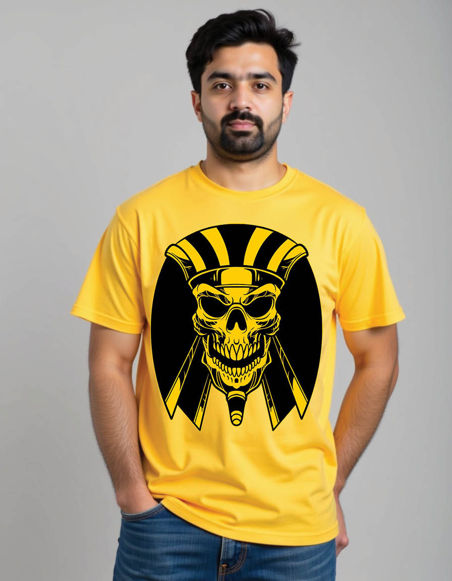 Thumbnail: egyptian skull mens printed graphic t shirt