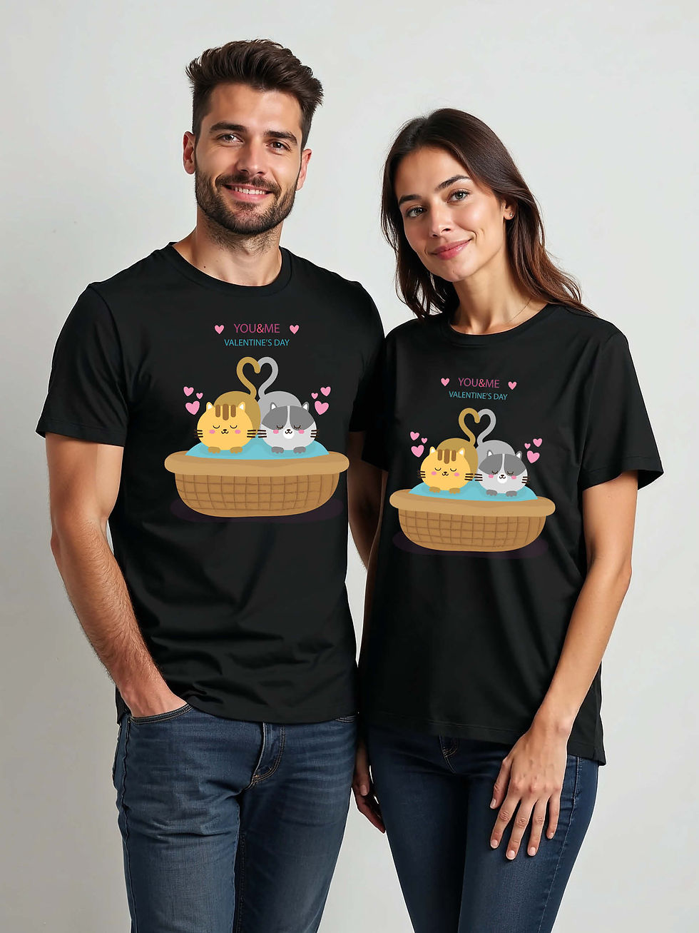 Thumbnail: Forever Love Cartoon Couple T-Shirt Lovers Edition – Premium Quality