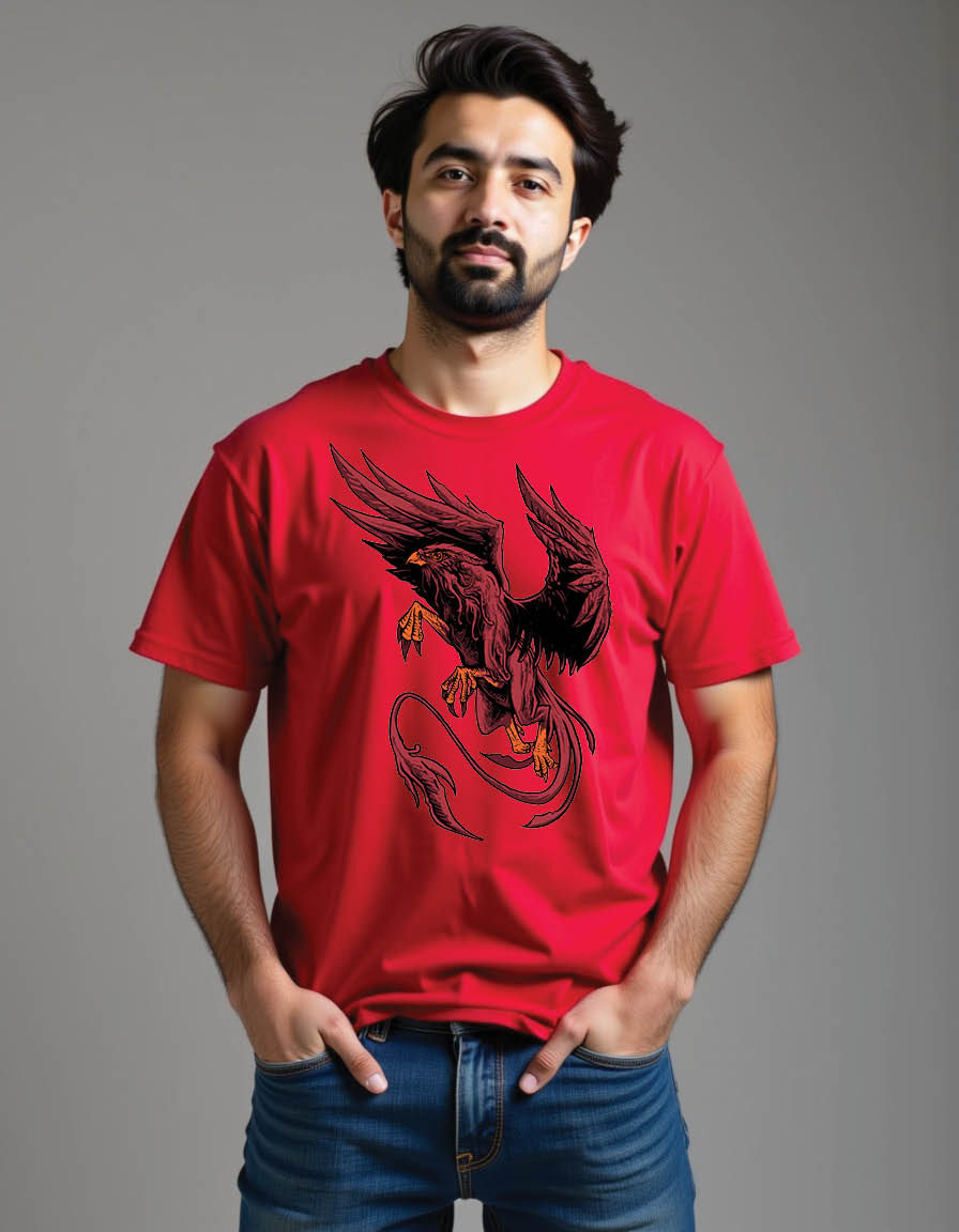 red griffin myth mens printed graphic t shirt