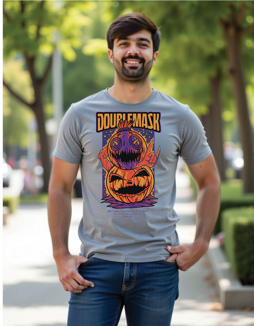 Thumbnail: scary halloween theme mens printed graphic t shirts