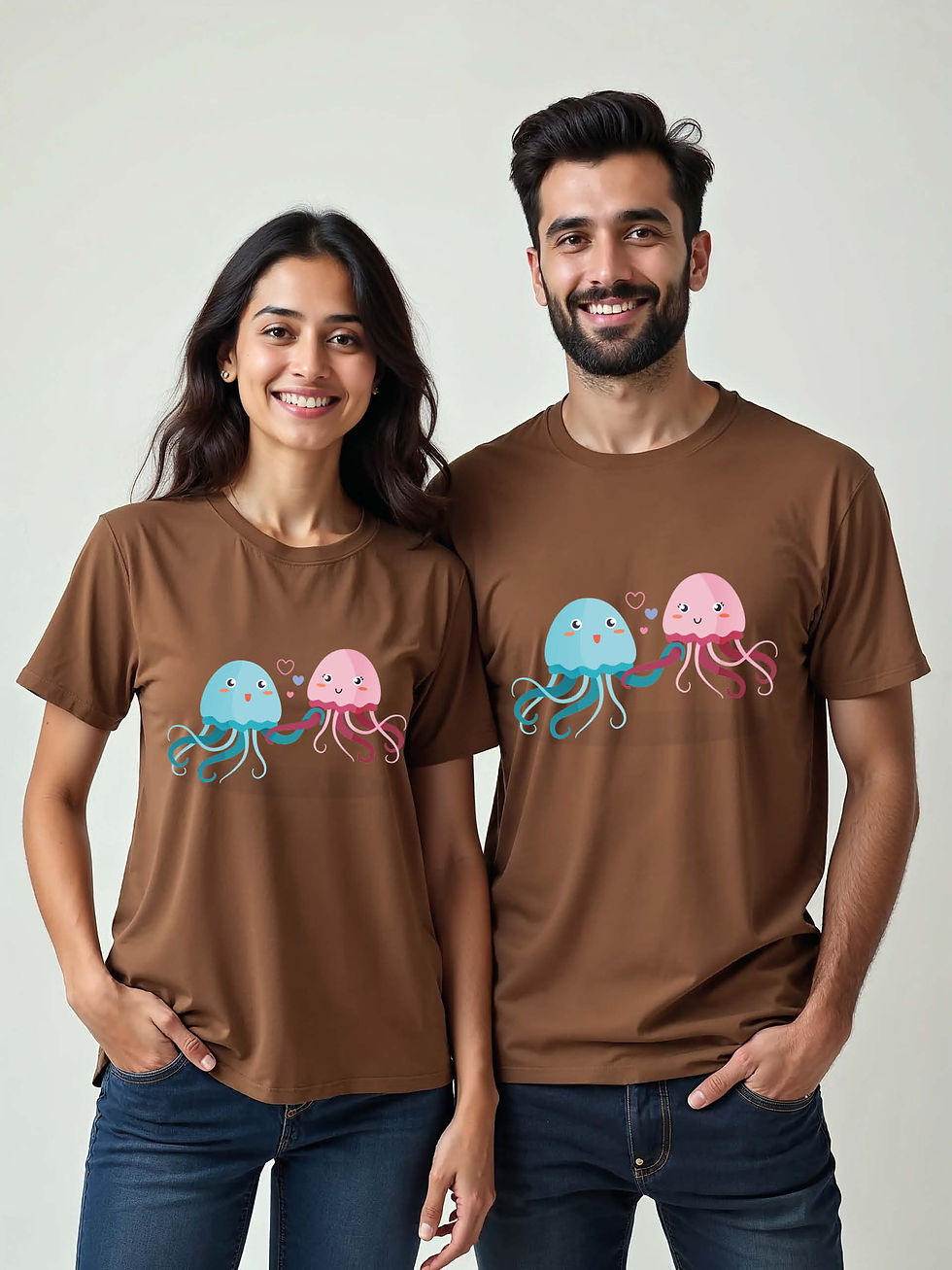 Thumbnail: Forever Love Cartoon Couple T-Shirt Lovers Edition – Hot Deal Matching Outfit C