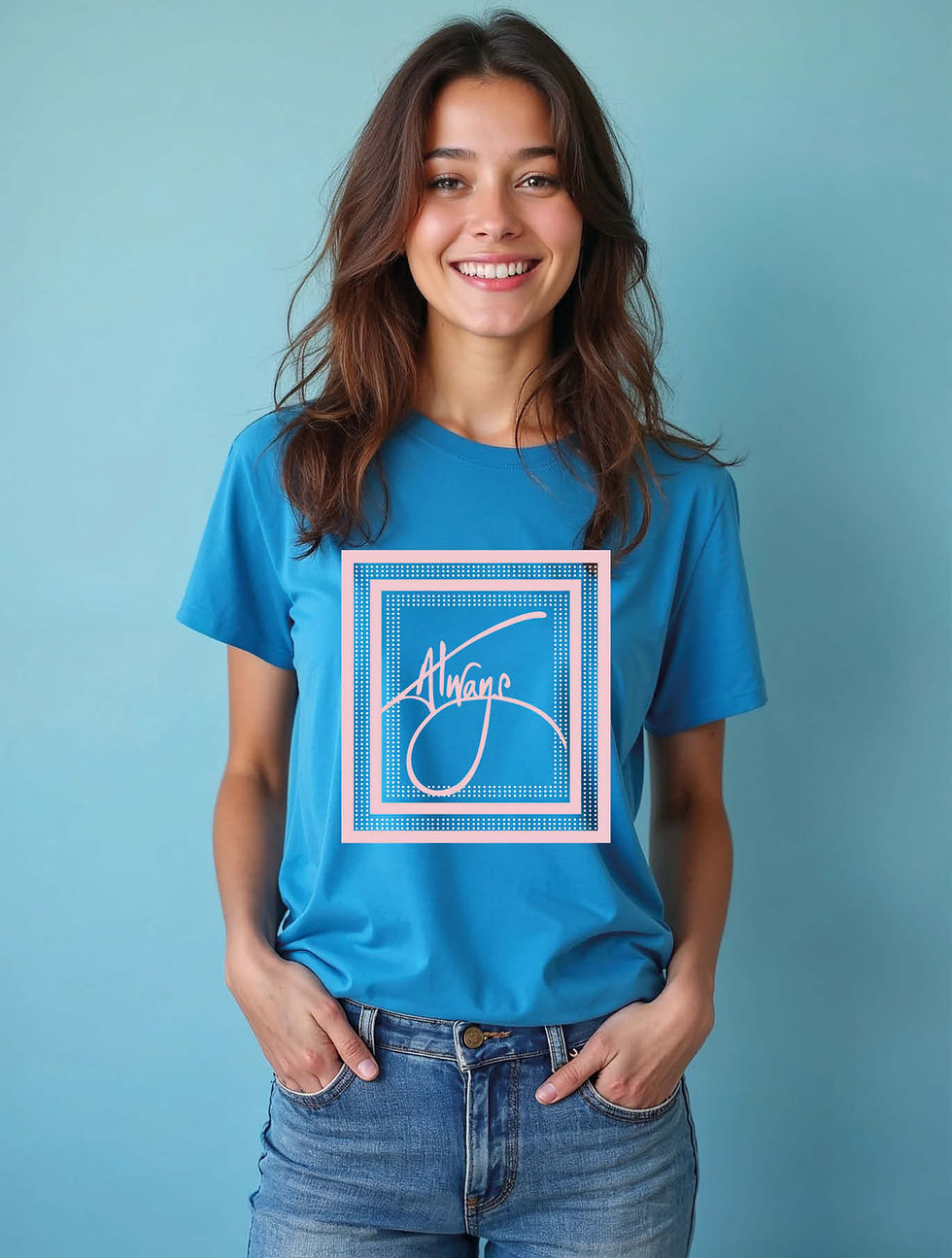 Thumbnail: always Trendy Women’s Printed Graphic Typography T-Shirt – Fast Delivery