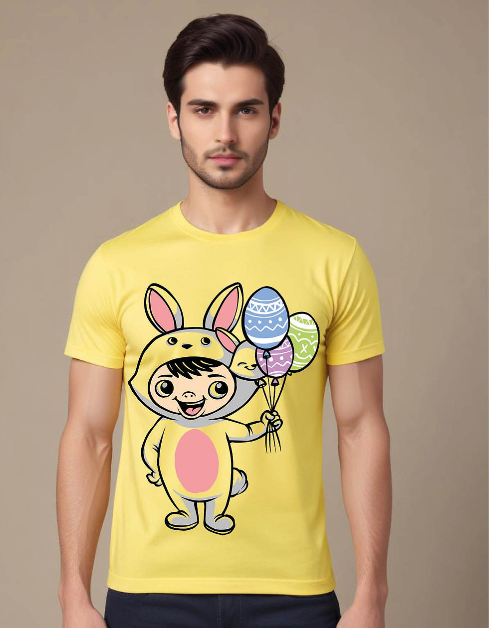 Thumbnail: bunny kid mens printed graphic t shirt