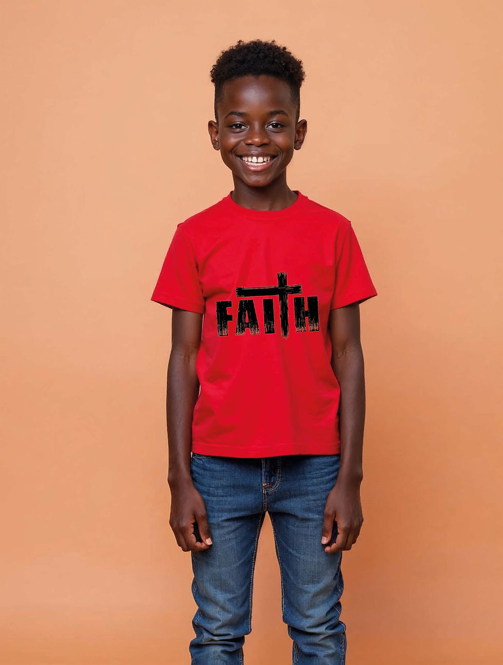 Thumbnail: faith Vintage Trendy Unisex Printed Graphic T-Shirt For Mens, Womens & Kids