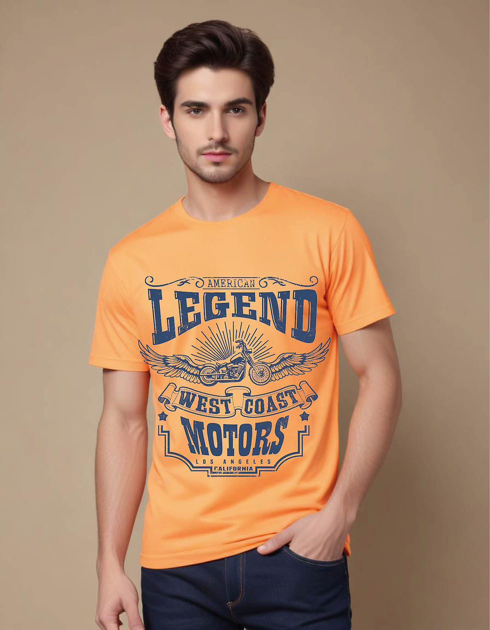 Thumbnail: american legend west coast motors mens printed graphic t shirt