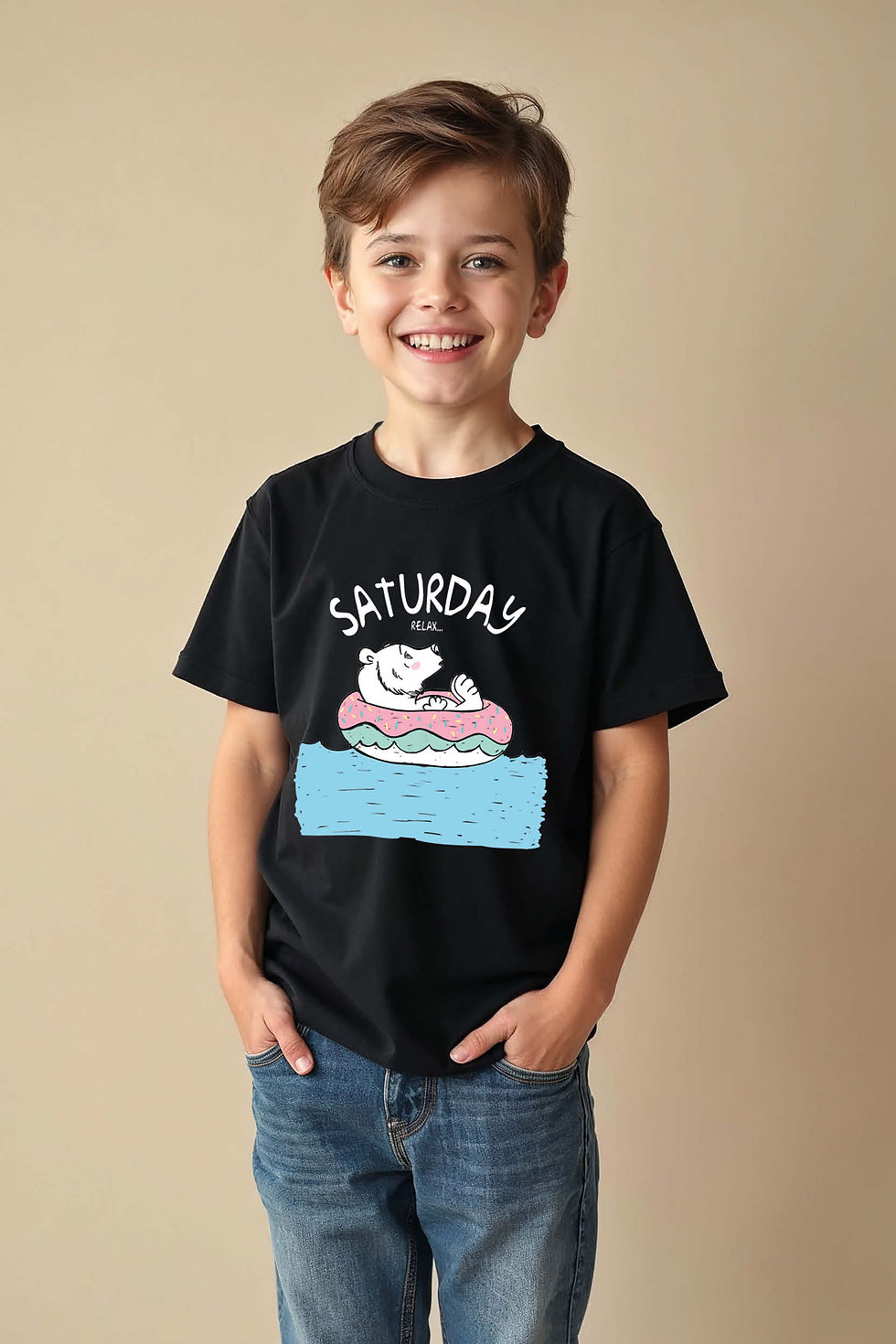 Saturday Cartoon Soft Cool Cartoon Kids T-Shirt – Print Print Design for Boys