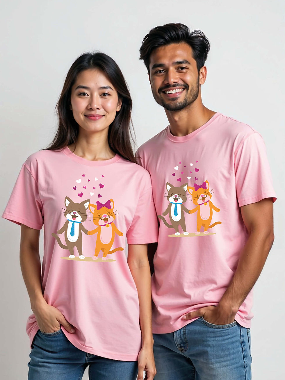 Thumbnail: Anniversary Cartoon Couple Matching Tee Lovers Edition – Shop Now