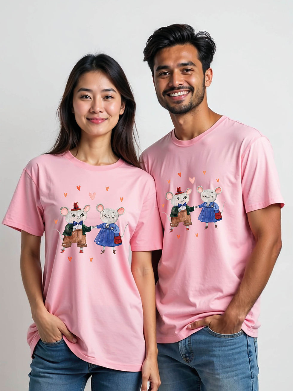 Thumbnail: Eternal Love Cartoon Couple Matching Tee Lovers Edition – Limited Stock
