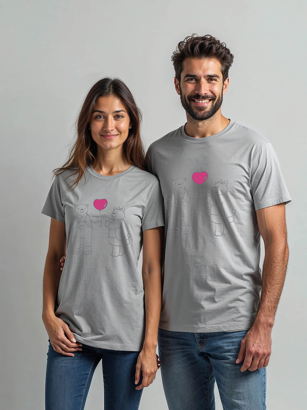 Thumbnail: Anniversary Cartoon Couple Matching Tee Lovers Edition – Fast Delivery