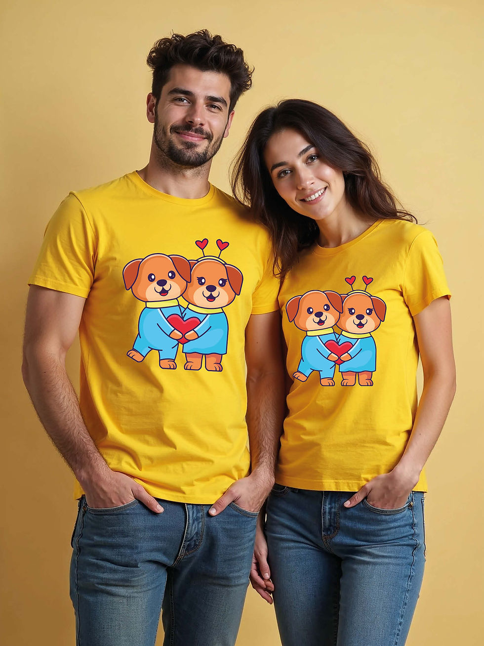 Forever Love Cartoon Couple Matching Tee Lovers Edition – Sale