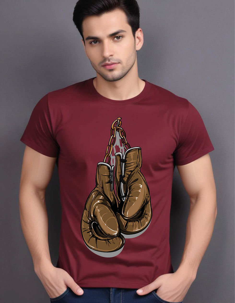 Thumbnail: fight gear mens printed graphic t shirt