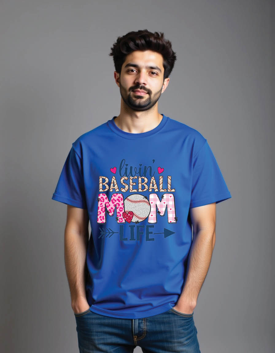 Thumbnail: baseball sublimation craft mens printed graphic t shirt