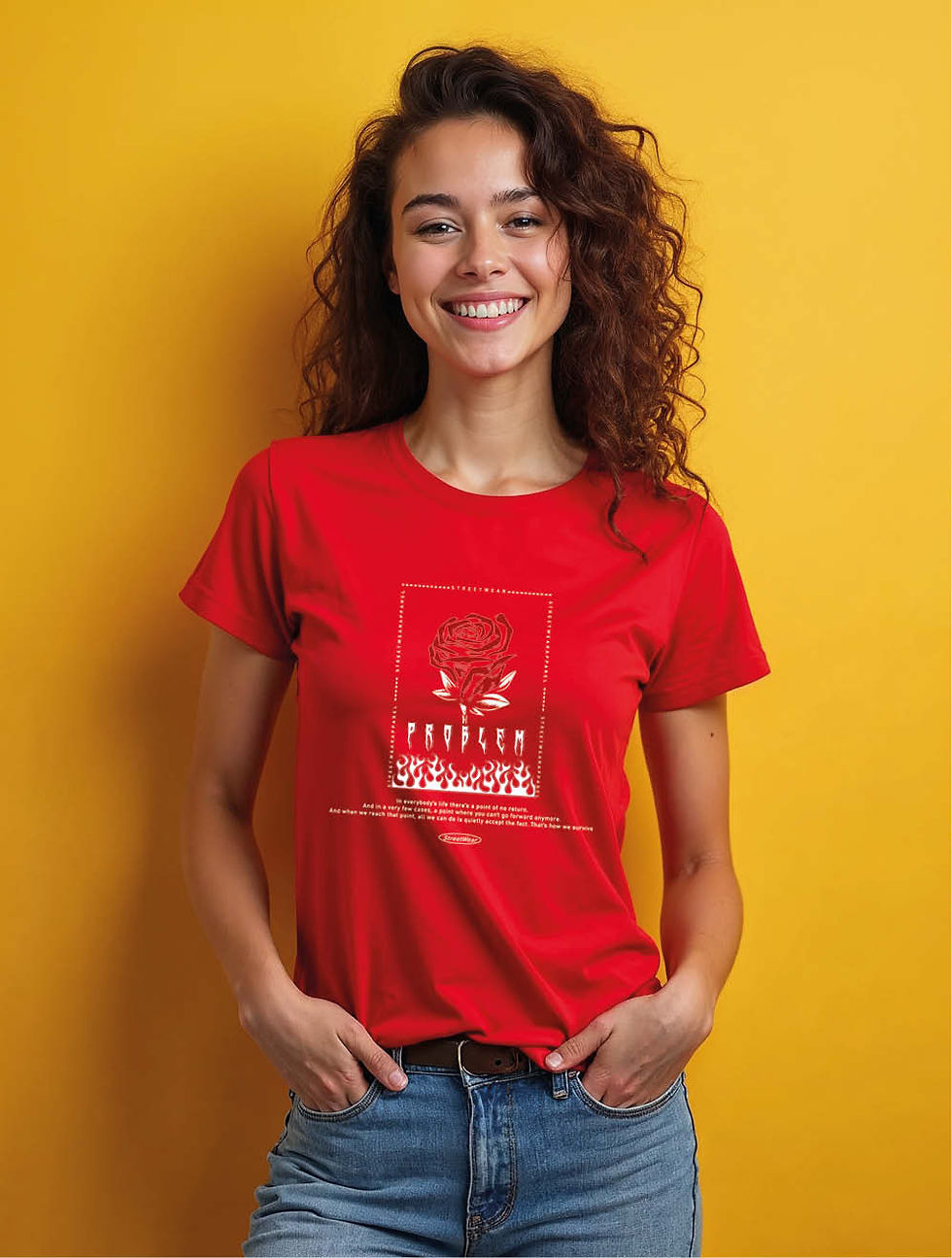Thumbnail: problem Cool Women’s Printed Graphic Streetwear T-Shirt – Discount Offer