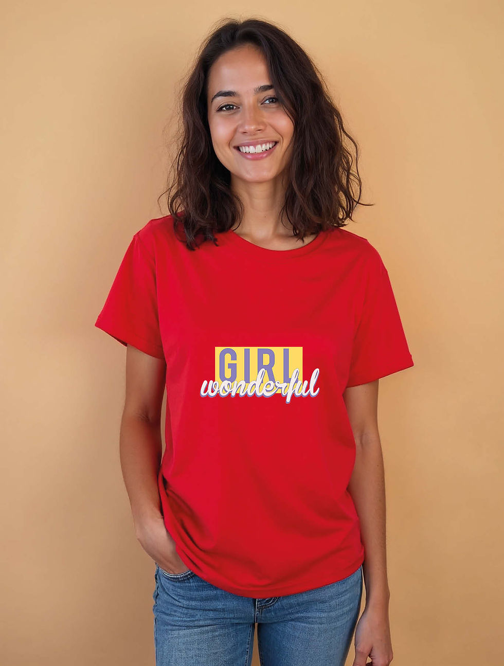 Thumbnail: girl wonderful Casual Women’s Printed graphic T-Shirt