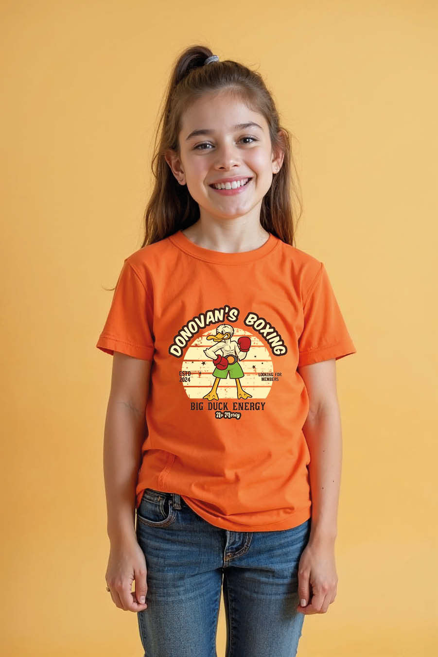 Thumbnail: The Big Buck Boxing Everyday Unisex Kids Graphic Tee – Design Print Design