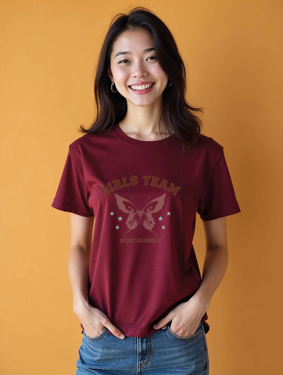 Thumbnail: girls team sport academy Modern Women’s Printed Graphic Streetwear T-Shirt – Buy