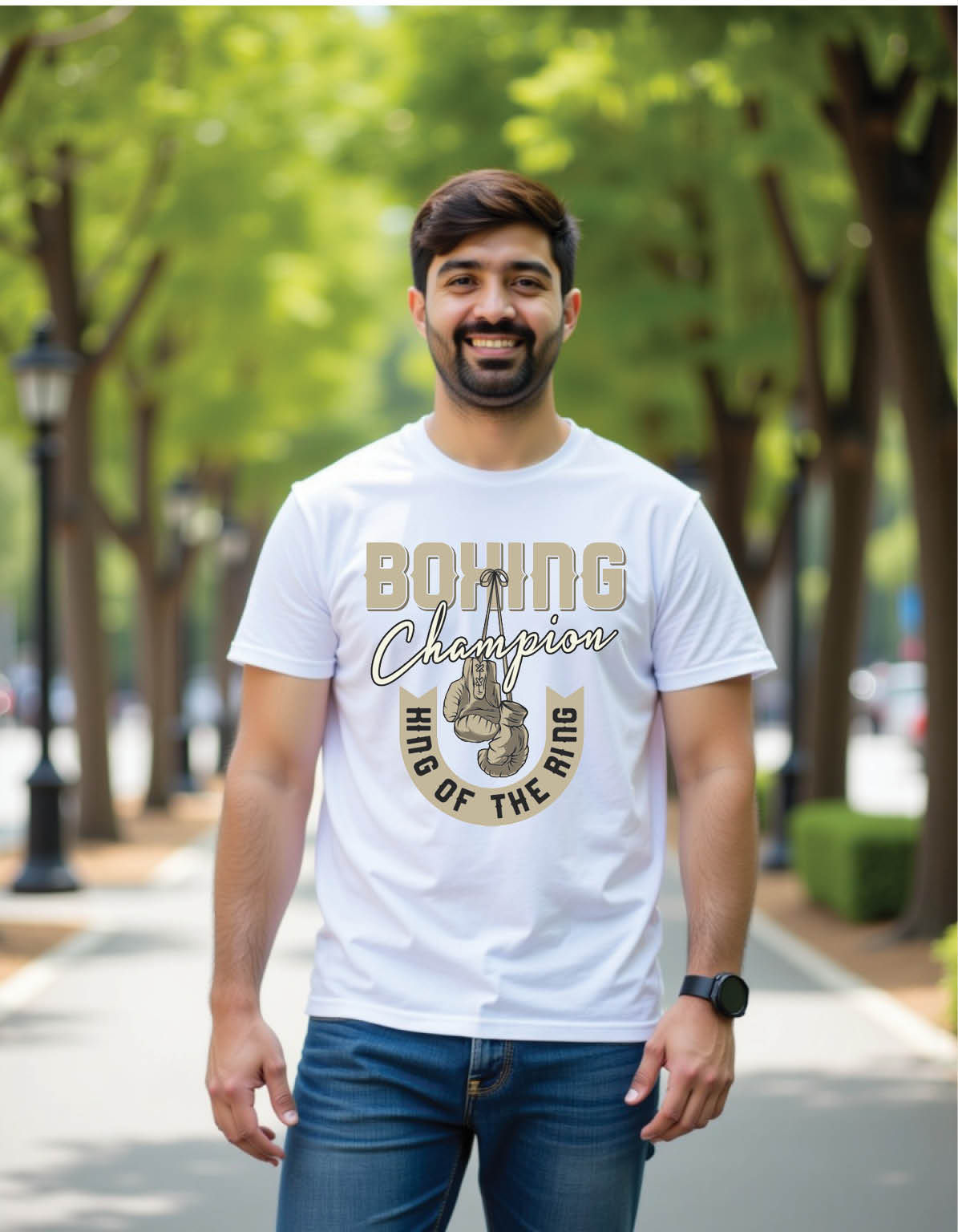 boxing gloves mens printed graphic t shirt