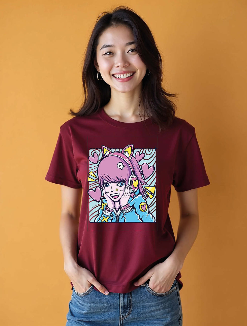 Thumbnail: Anime Manga Cool Women’s Printed Graphic Quote T-Shirt – Fast Delivery