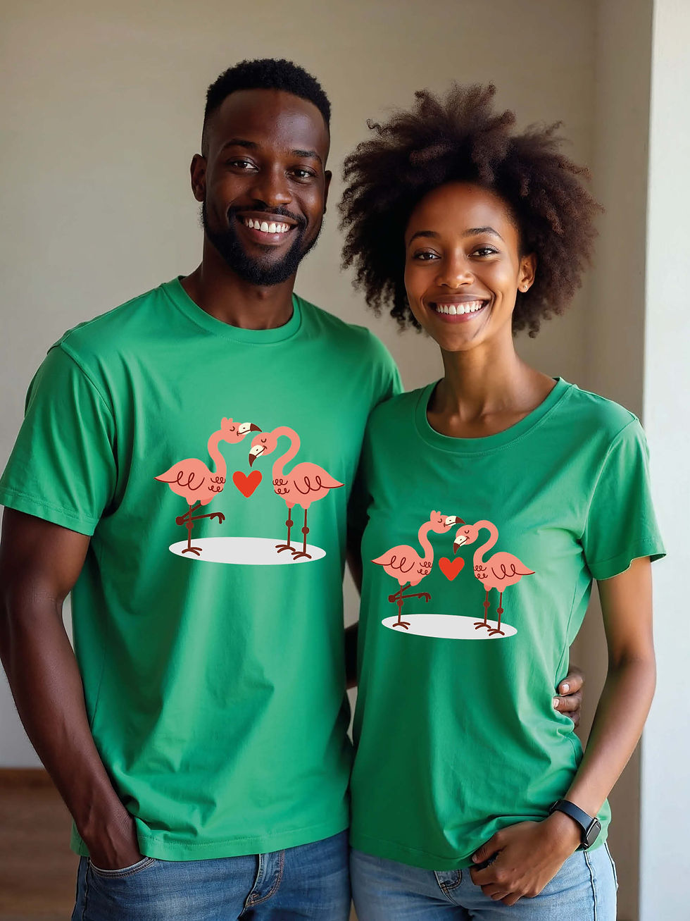 Thumbnail: Valentine’s Animal Couple T-Shirt Lovers Edition – Premium