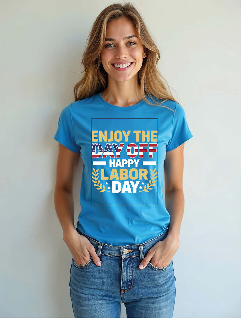 Thumbnail: enjoy the day off happy labor day Casual Women’s Printed Graphic T-Shirt