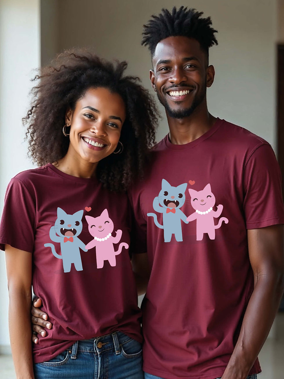 Thumbnail: Forever Love Animal Couple T-Shirt Lovers Edition – Premium