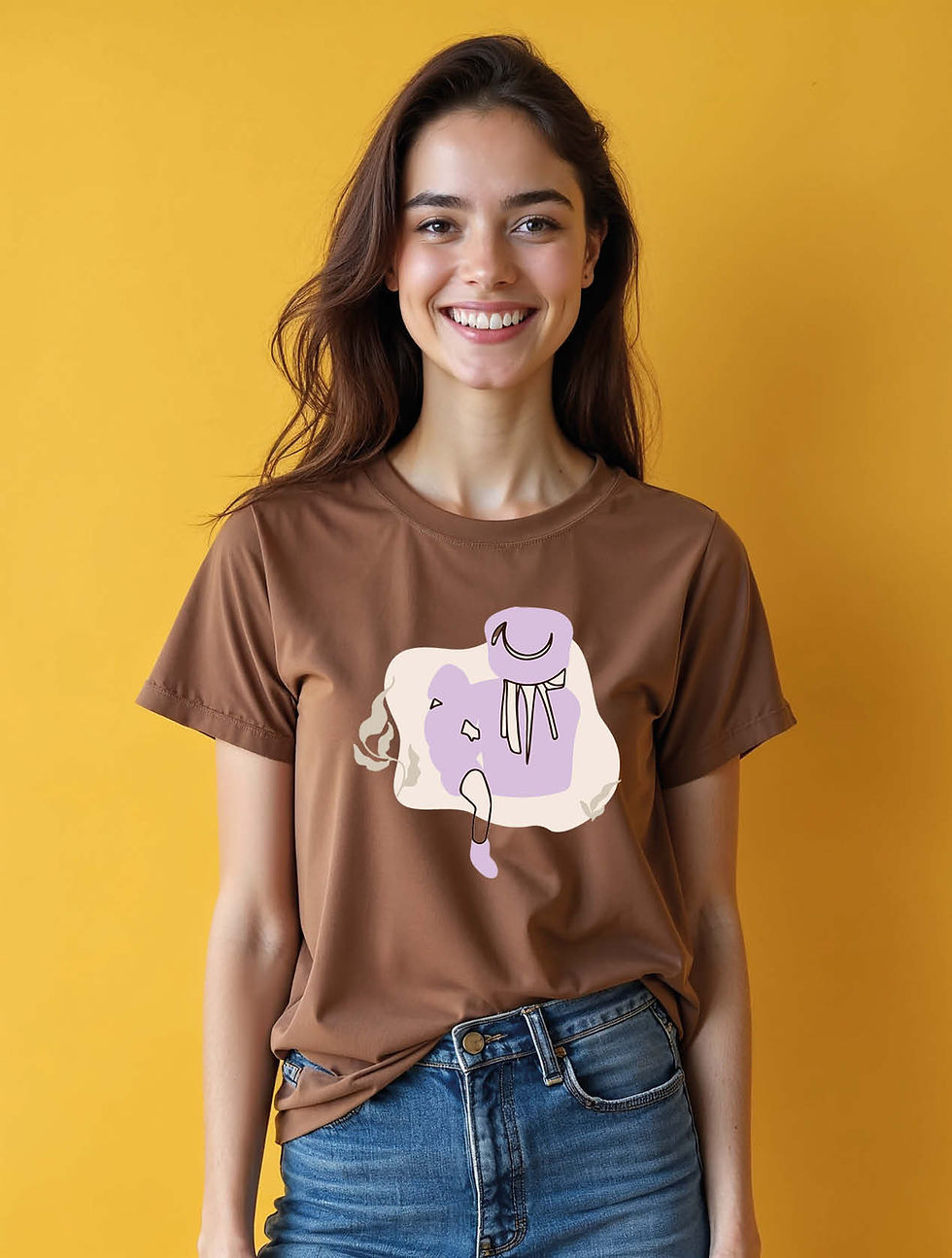 Thumbnail: Purple Blob Stylish Women’s Stylish Quote T-Shirt – Best Price