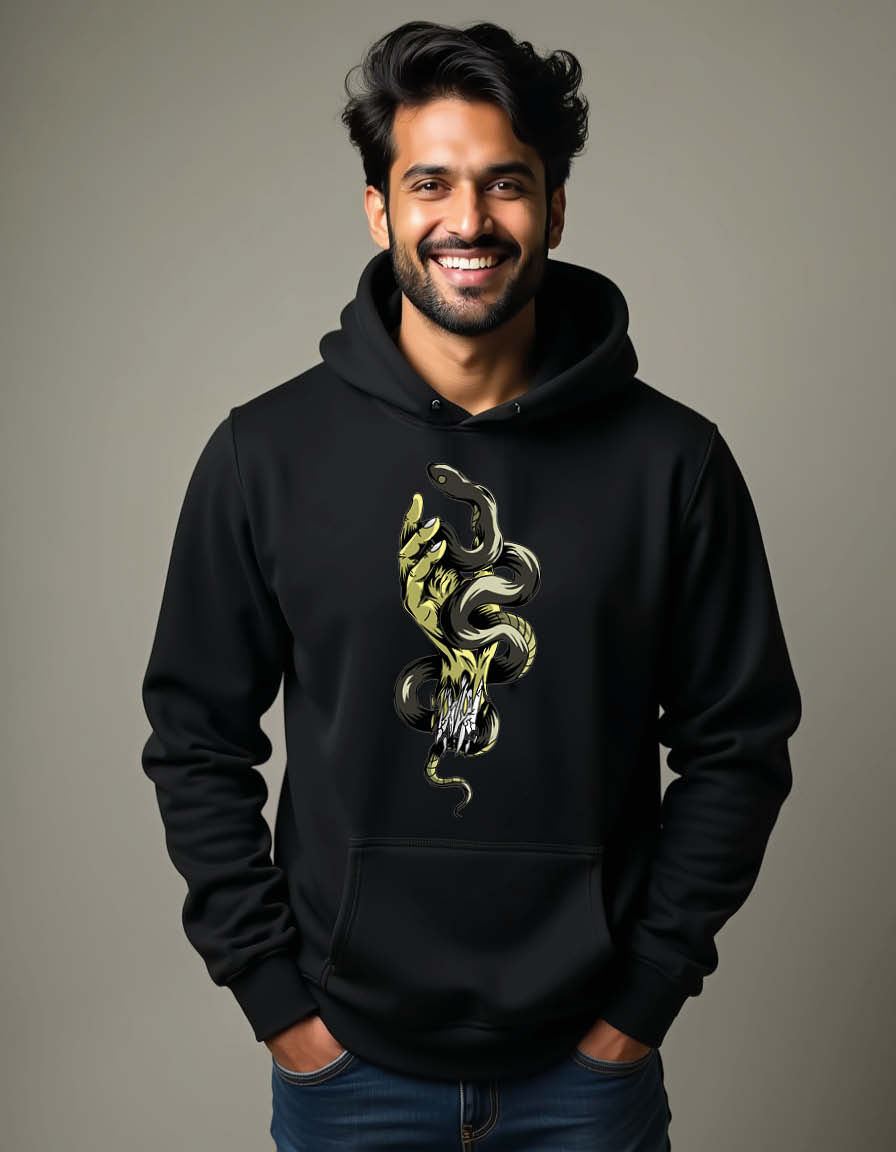 Thumbnail: Snake dunny Unisex Printed Graphic Hoodies for mens and womens